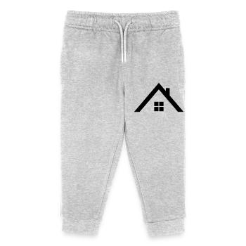 Roof - Kids Organic Sweatpants by Stanley/Stella - heather grey - Front