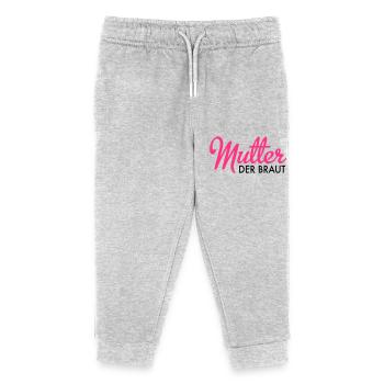 Mutter der Braut - Kinder Organic Jogginghose Mini Mover von Stanley/Stella - Grau meliert - Vorne