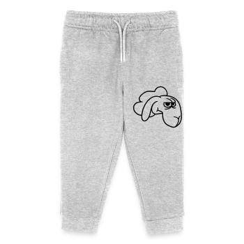 Schaf Guckt Skeptisch Kritisch Misstrauisch Starrt - Kinder Organic Jogginghose Mini Mover von Stanley/Stella - Grau meliert - Vorne