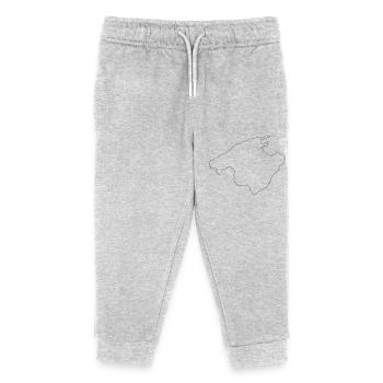 Mallorca - Kinder Organic Jogginghose Mini Mover von Stanley/Stella - Grau meliert - Vorne