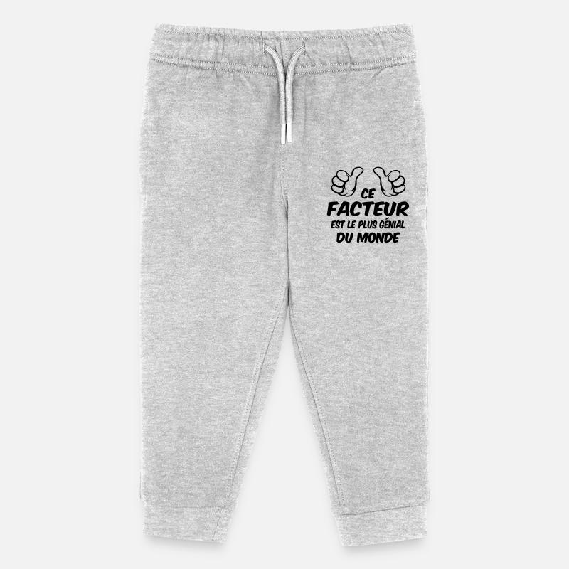 BEST FACTOR - Kids Organic Sweatpants by Stanley/Stella - heather grey