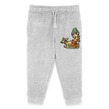 bboy und sein Hund - Kinder Organic Jogginghose Mini Mover von Stanley/Stella - Grau meliert - Vorne