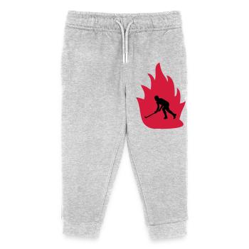 Feu de floorball - Pantalon de jogging enfant bio Stanley/Stella - gris chiné - Devant
