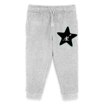 Kayak star - Kids Organic Sweatpants by Stanley/Stella - heather grey - Front