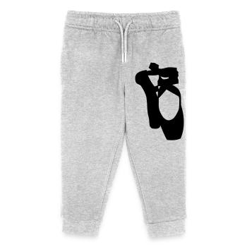 ballet shoes - Kids Organic Sweatpants by Stanley/Stella - heather grey - Front