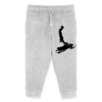 Snowmobile cleasanna tiománaí - Kids Organic Sweatpants by Stanley/Stella - heather grey - Front