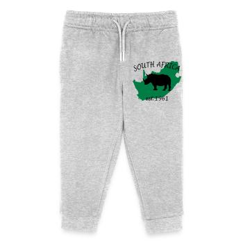 Südafrika - Kinder Organic Jogginghose Mini Mover von Stanley/Stella - Grau meliert - Vorne