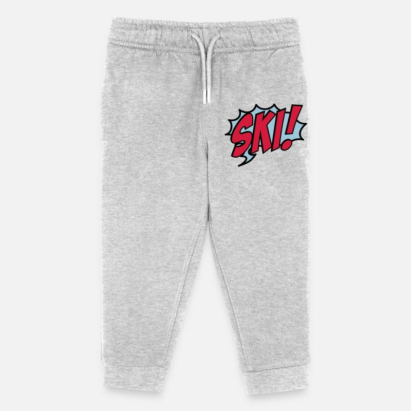 Ski - Pantalon de jogging enfant bio Stanley/Stella - gris chiné