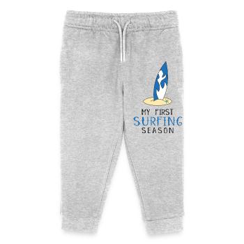 surfer - Kids Organic Sweatpants by Stanley/Stella - heather grey - Front