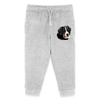 Berner_Senn - Kinder Organic Jogginghose Mini Mover von Stanley/Stella - Grau meliert - Vorne