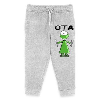 Operationstechnischer Assistent Strichmann - OTA - Kinder Organic Jogginghose Mini Mover von Stanley/Stella - Grau meliert - Vorne