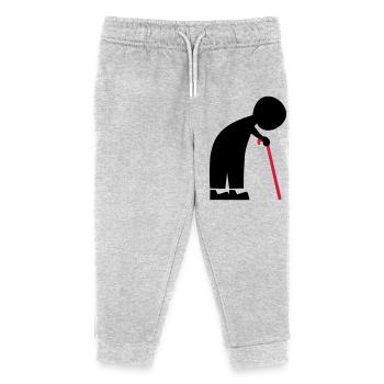 Opa - Kinder Organic Jogginghose Mini Mover von Stanley/Stella - Grau meliert - Vorne