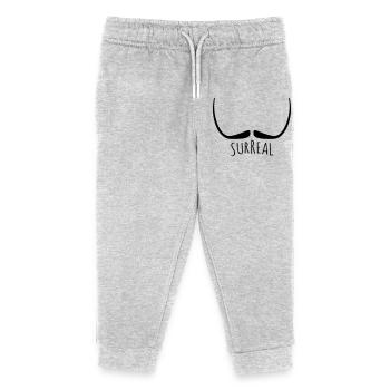 Surreal - surreal Schnurrbart - Kinder Organic Jogginghose Mini Mover von Stanley/Stella - Grau meliert - Vorne