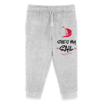 wedding - Kids Organic Sweatpants by Stanley/Stella - heather grey - Front