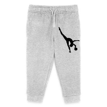 Rhythmic gymnastics - Kids Organic Sweatpants by Stanley/Stella - heather grey - Front