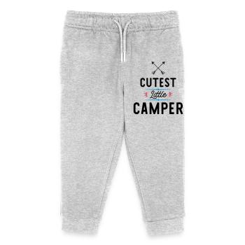 Camper - Kinder Organic Jogginghose Mini Mover von Stanley/Stella - Grau meliert - Vorne