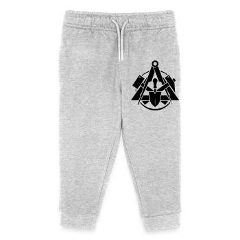 Maurer Logo - Kids Organic Sweatpants by Stanley/Stella - heather grey - Front