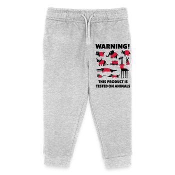 Warning this product is tested on animals 3clr - Pantalon de jogging enfant bio Stanley/Stella - gris chiné - Devant