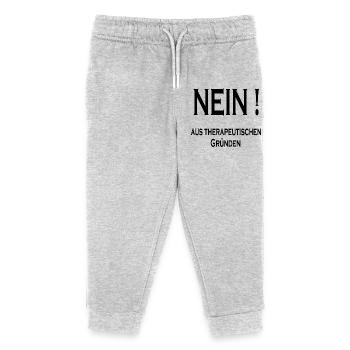 funny cool saying funny cool sayings humor - Kids Organic Sweatpants by Stanley/Stella - heather grey - Front