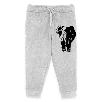 Elephant - Pantalon de jogging enfant bio Stanley/Stella - gris chiné - Devant