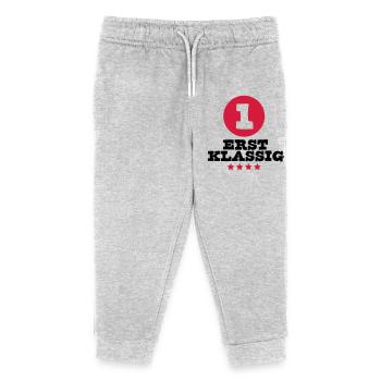 schulkind sport einschulung - Kinder Organic Jogginghose Mini Mover von Stanley/Stella - Grau meliert - Vorne