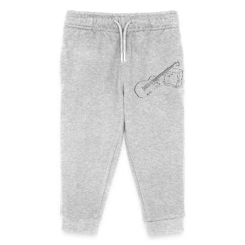 Guitare électrique - Pantalon de jogging enfant bio Stanley/Stella - gris chiné - Devant