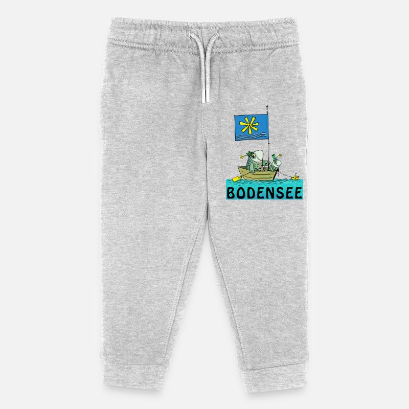 Bodensee - Kinder Organic Jogginghose Mini Mover von Stanley/Stella - Grau meliert
