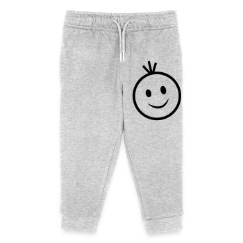 visage heureux - Pantalon de jogging enfant bio Stanley/Stella - gris chiné - Devant