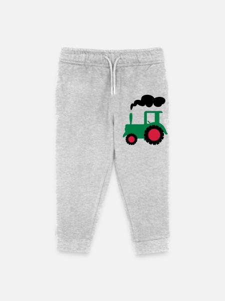 traktor trecker landwirtschaft - Kinder Organic Jogginghose Mini Mover von Stanley/Stella - Grau meliert