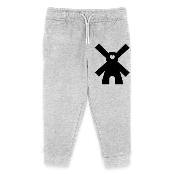 windmill - Kids Organic Sweatpants by Stanley/Stella - heather grey - Front