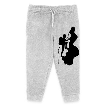 bergsteiger sport alpin - Kinder Organic Jogginghose Mini Mover von Stanley/Stella - Grau meliert - Vorne