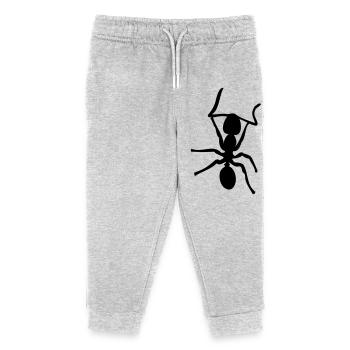 Fourmis - Insectes - Fourmis - Pantalon de jogging enfant bio Stanley/Stella - gris chiné - Devant