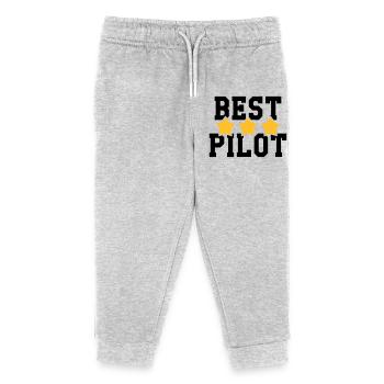 Best Pilot - Pantalon de jogging enfant bio Stanley/Stella - gris chiné - Devant