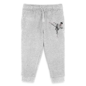 karate - Pantalon de jogging enfant bio Stanley/Stella - gris chiné - Devant
