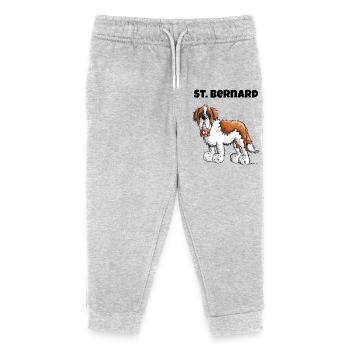 Saint Bernard - Kids Organic Sweatpants by Stanley/Stella - heather grey - Front