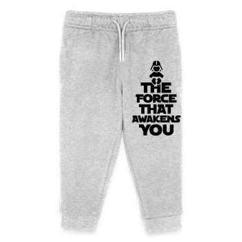 The force that awakens you - Pantalon de jogging enfant bio Stanley/Stella - gris chiné - Devant