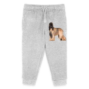 Afghane - Kinder Organic Jogginghose Mini Mover von Stanley/Stella - Grau meliert - Vorne