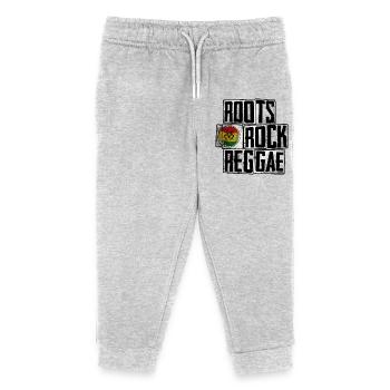 Roots Rock Reggae Design - Pantalon de jogging enfant bio Stanley/Stella - gris chiné - Devant