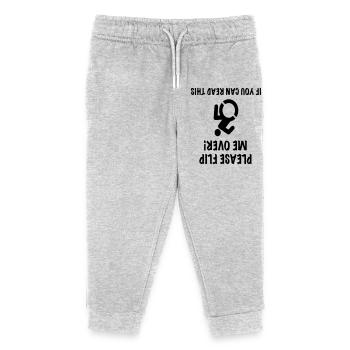 Bitte drehen Sie mich um. Humor für den Rollstuhl. WCMX (Englisch) # - Kinder Organic Jogginghose Mini Mover von Stanley/Stella - Grau meliert - Vorne