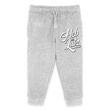 Zürich Schweizer Dialekt Mundart Schweizerdeutsch - Kinder Organic Jogginghose Mini Mover von Stanley/Stella - Grau meliert - Vorne