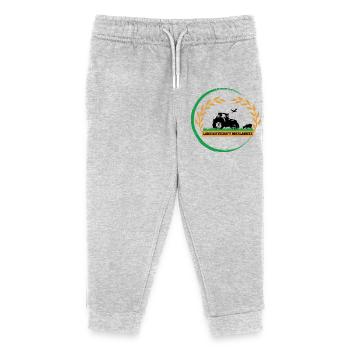 Logo - Kinder Organic Jogginghose Mini Mover von Stanley/Stella - Grau meliert - Vorne