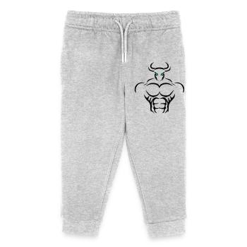 Alpha Taurus Deluxe - Kinder Organic Jogginghose Mini Mover von Stanley/Stella - Grau meliert - Vorne