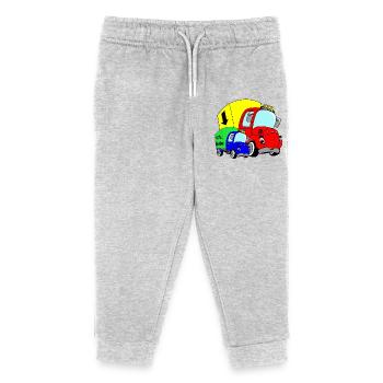 Camions joyeux Petit frère - Pantalon de jogging enfant bio Stanley/Stella - gris chiné - Devant