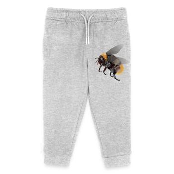 Heike, the bumblebee - Kids Organic Sweatpants by Stanley/Stella - heather grey - Front
