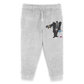 Gangster Kostüm - Kinder Organic Jogginghose Mini Mover von Stanley/Stella - Grau meliert - Vorne