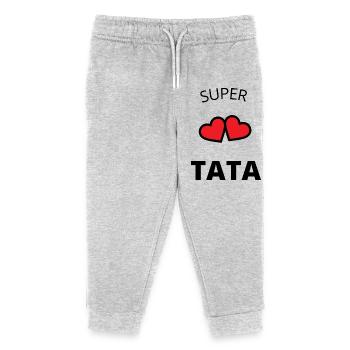 Super tata - Pantalon de jogging enfant bio Stanley/Stella - gris chiné - Devant
