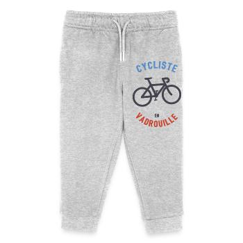 Cycliste en Vadrouille - Pantalon de jogging enfant bio Stanley/Stella - gris chiné - Devant