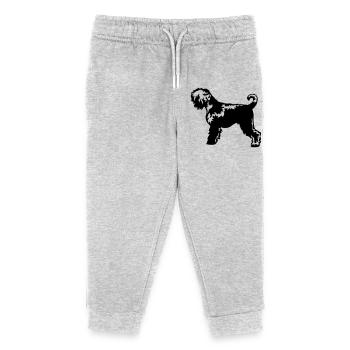 Terrier russe - Pantalon de jogging enfant bio Stanley/Stella - gris chiné - Devant