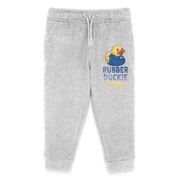 Canard en caoutchouc Équipage de canard en caoutchouc - Pantalon de jogging enfant bio Stanley/Stella - gris chiné - Devant