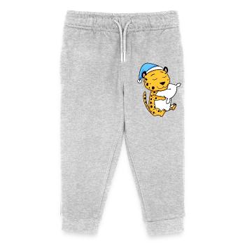 Gepard - Kinder Organic Jogginghose Mini Mover von Stanley/Stella - Grau meliert - Vorne